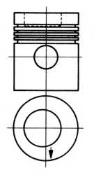 Поршень KOLBENSCHMIDT 93882630 - изображение