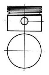 Поршень KOLBENSCHMIDT 94061710 - изображение