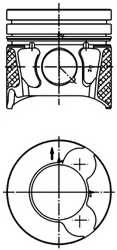 Поршень KOLBENSCHMIDT 99700600 - изображение