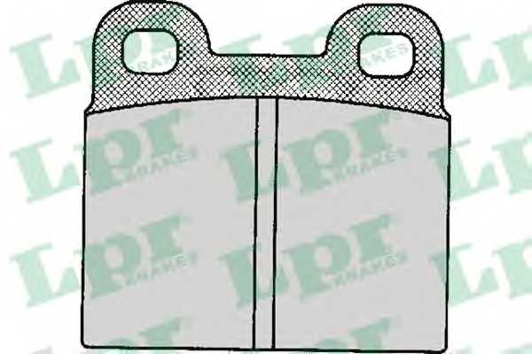 Колодки тормозные дисковые для OPEL KADETT, OLYMPIA / SAAB 90, 900(AC4,AM4), 99 <b>LPR 05P111 / 20009</b> - изображение