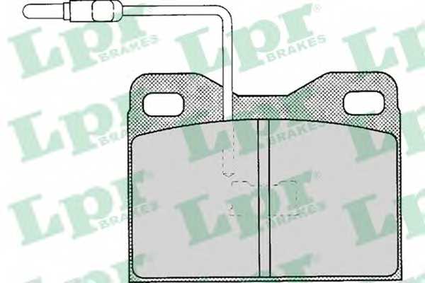 Колодки тормозные дисковые для CITROEN VISA <b>LPR 05P121 / 20865</b> - изображение