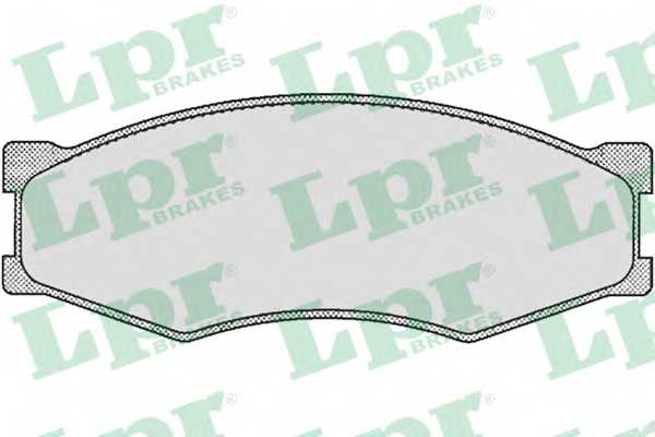 Колодки тормозные дисковые для NISSAN 300 ZX, BLUEBIRD, CEDRIC, FAIRLADY Z, LAUREL, PICKUP, PRAIRIE, SERENA, SILVIA, TRADE, VANETTE <b>LPR 05P264 / 21099</b> - изображение