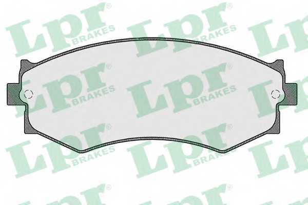 Колодки тормозные дисковые для INFINITI G20 / NISSAN 200 SX(S13), PRIMERA(W10) <b>LPR 05P352 / 21526</b> - изображение