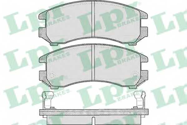 Колодки тормозные дисковые для NISSAN SUNNY(B11,B12,N13) / SUZUKI SWIFT(AH,AJ,EA,MA) <b>LPR 05P363 / 21344</b> - изображение