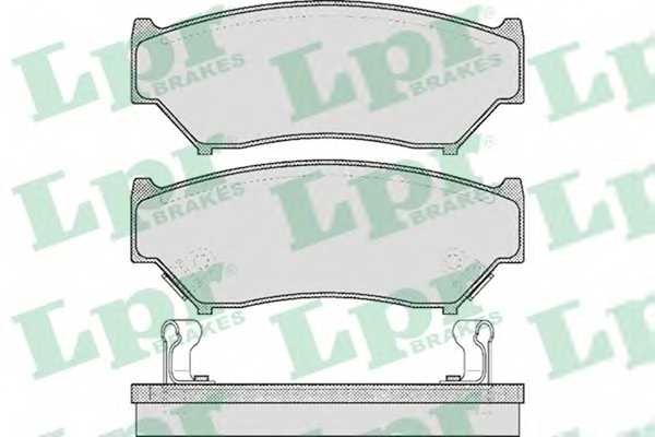 Колодки тормозные дисковые для SUZUKI GRAND VITARA(FT), JIMNY(FJ), VITARA(ET,TA) <b>LPR 05P396 / 21907</b> - изображение
