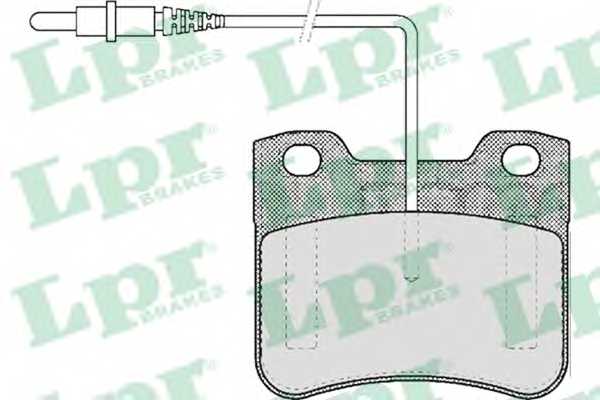 Колодки тормозные дисковые для PEUGEOT 106(1,1A,1C) <b>LPR 05P444 / 21191</b> - изображение