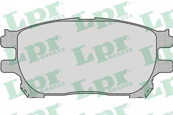 Колодки тормозные дисковые для TOYOTA PREVIA(ACR3#,CLR3#,MCR3#) <b>LPR 05P999 / 23759</b> - изображение