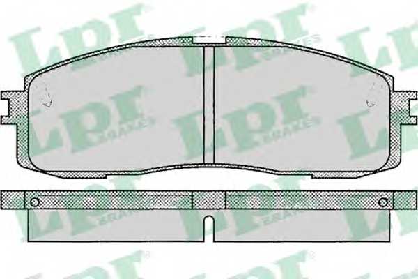 Колодки тормозные дисковые для TOYOTA CENTURY(VG4#), CROWN(GS13#, LS13#, MS13#, YS13#), SOARER(GZ2#, MZ2#), SUPRA(GA70#, JZA70#, MA70) <b>LPR 05P066 / 20004</b> - изображение