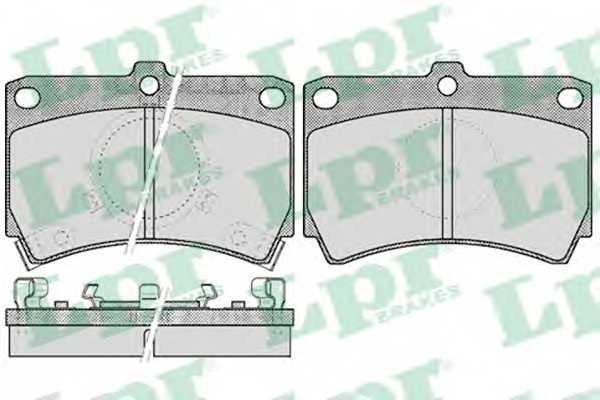 Колодки тормозные дисковые для MAZDA 121(DB), 323(BD,BF,BG,BW), FAMILIA(BG) <b>LPR 05P587 / 20039</b> - изображение