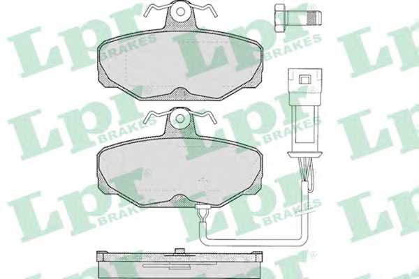 Колодки тормозные дисковые для FORD SCORPIO(GAE,GGE) <b>LPR 05P279 / 21079</b> - изображение