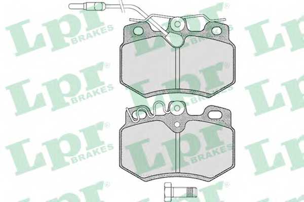 Колодки тормозные дисковые для CITROEN AX(ZA-#) / PEUGEOT 205(20A/C,741A/C), 305(581E,581M), 306(7A,7C,N3,N5), 309(10A,10C,3A,3C) <b>LPR 05P282 / 21080</b> - изображение
