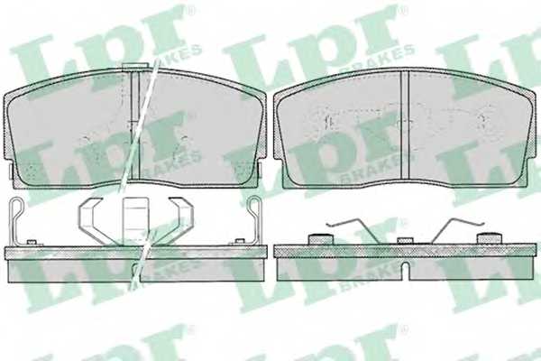 Колодки тормозные дисковые для DAIHATSU CHARADE(G100, G101, G102, G11, G30) <b>LPR 05P055 / 21340</b> - изображение Колодки тормозные дисковые для DAIHATSU CHARADE(G100, G101, G102, G11, G30) <b>LPR 05P055 / 21340</b> - изображение