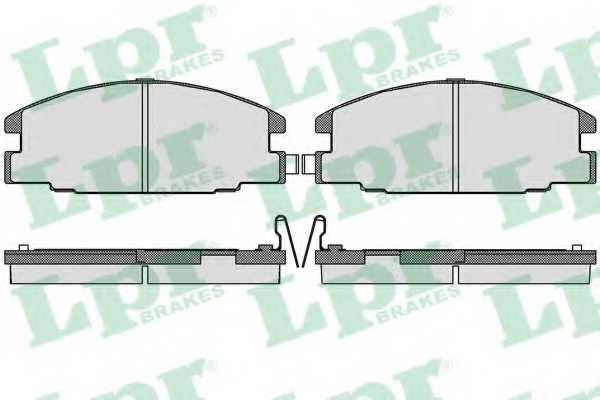 Колодки тормозные дисковые для ISUZU CAMPO(KB), ELF(NHR5#), TROOPER(UBS) <b>LPR 05P544 / 21543</b> - изображение