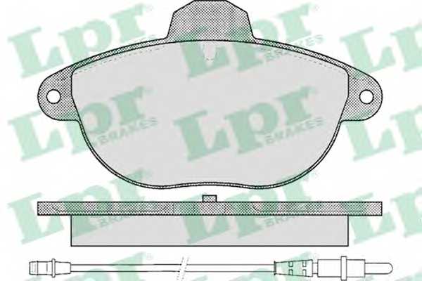 Колодки тормозные дисковые для CITROEN XANTIA(X1,X2) <b>LPR 05P345 / 23146</b> - изображение Колодки тормозные дисковые для CITROEN XANTIA(X1,X2) <b>LPR 05P345 / 23146</b> - изображение