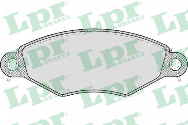 Колодки тормозные дисковые для PEUGEOT 206(2A/C), 306(7A,7B,7C,N3,N5) <b>LPR 05P708 / 23205</b> - изображение