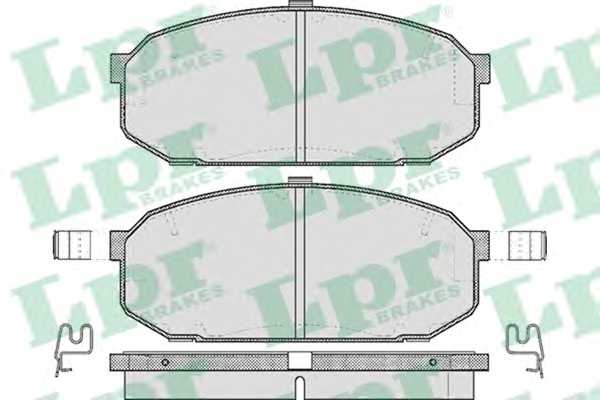 Колодки тормозные дисковые для MAZDA 323(BG), FAMILIA(BA,BG) <b>LPR 05P526 / 23295</b> - изображение