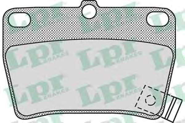 Колодки тормозные дисковые для CHERY J11 / TOYOTA RAV 4(ACA2#,CLA2#,XA2#,ZCA2#) <b>LPR 05P997 / 23656</b> - изображение