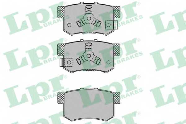 Колодки тормозные дисковые для HONDA ACCORD(CU), CR(RD#) <b>LPR 05P1404 / 24231</b> - изображение