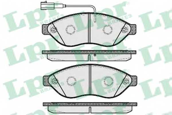 Колодки тормозные дисковые для CITROEN JUMPER / FIAT DUCATO(250,290) / PEUGEOT BOXER <b>LPR 05P1698 / 24468</b> - изображение