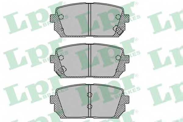 Колодки тормозные дисковые для KIA CARENS(FJ,UN) <b>LPR 05P1416 / 24493</b> - изображение