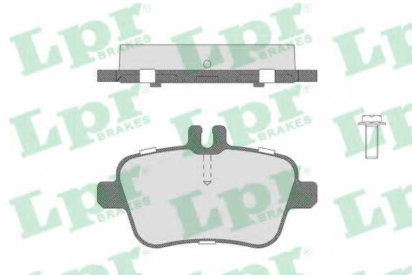 Колодки тормозные дисковые для MERCEDES A(W176), B(W242,W246), CLA(C117), GLA(X156), SLK(R172) <b>LPR 05P1782 / 24848</b> - из Колодки тормозные дисковые для MERCEDES A(W176), B(W242,W246), CLA(C117), GLA(X156), SLK(R172) <b>LPR 05P1782 / 24848</b> - изображение