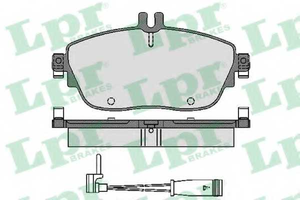 Колодки тормозные дисковые для MERCEDES A(W176), B(W242,W246), CLA(C117), GLA(X156) <b>LPR 05P1781A / 24869</b> - изображение