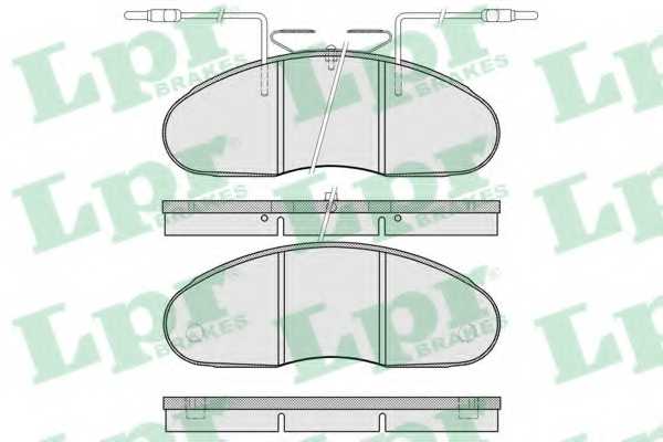Колодки тормозные дисковые для NISSAN TRADE <b>LPR 05P580 / 29947</b> - изображение