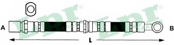 Тормозной шланг LPR 6T47407 - изображение