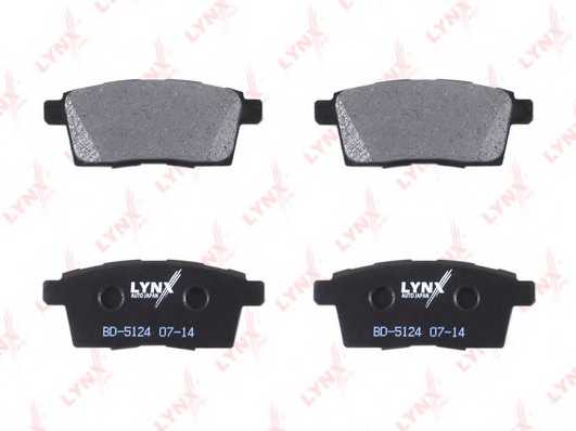 Колодки тормозные дисковые задний для MAZDA CX-7(ER), CX-9(TB) <b>LYNXauto BD-5124</b> - изображение 1