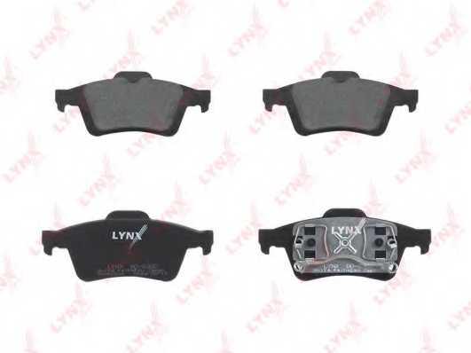 Колодки тормозные дисковые задний для NISSAN PRIMERA / RENAULT ESPACE, LAGUNA, MEGANE, VEL SATIS / SAAB 9-3 / VOLVO C30, C70, S40, V50 <b>LYNXauto BD-6302</b> - изображение 1