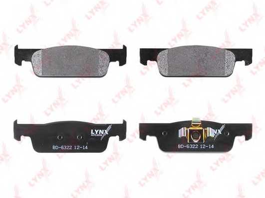 Колодки тормозные дисковые передний для RENAULT CLIO <b>LYNXauto BD-6322</b> - изображение 1