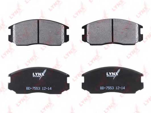 Колодки тормозные дисковые передний для DAIHATSU EXTOL(S22#,S23#), TERIOS(J1#,J2#) / TOYOTA CAMI(J10#E,J12#E), RUSH(F700#) <b>LYNXauto BD-7553</b> - изображение 1
