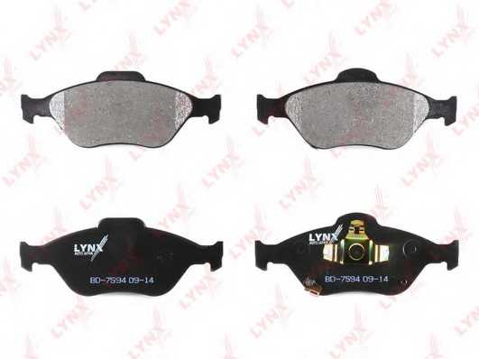 Колодки тормозные дисковые передний для TOYOTA YARIS(KSP13#, KSP9#, NCP13#, NCP9#, NHP13#, NLP13#, NSP13#, NSP9#, SCP9#, ZSP9#) <b>LYNXauto BD-7594</b> - изображение 1