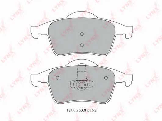 Колодки тормозные дисковые задний для VOLVO S60, S70(LS), S80(TS,XY), V70(LV,SW), XC70 CROSS COUNTRY <b>LYNXauto BD-7812</b> - изображение
