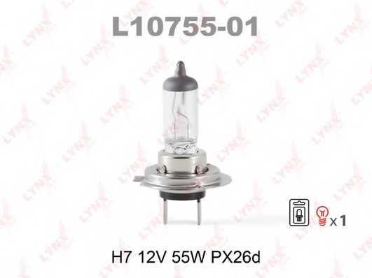 Лампа накаливания H7 12В 55Вт LYNXauto L10755-01 - изображение