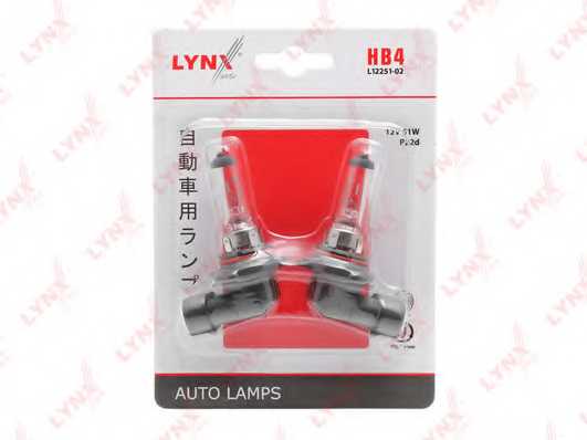 Лампа накаливания HB4 12В 51Вт LYNXauto L12251-02 - изображение 1