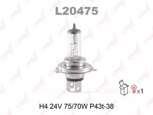 Лампа накаливания H4 24В 75/70Вт LYNXauto L20475 - изображение