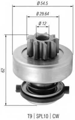 Ведущая шестерня стартера MAGNETI MARELLI AMB0377 / 940113020377 - изображение Ведущая шестерня стартера MAGNETI MARELLI AMB0377 / 940113020377 - изображение
