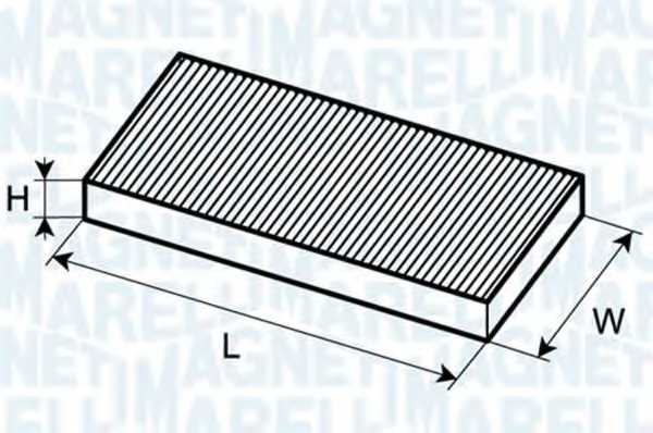 Фильтр салонный MAGNETI MARELLI BCF402 / 350203064020 - изображение