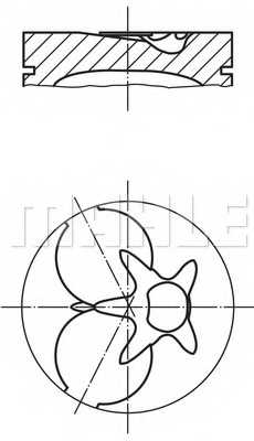 Поршень MAHLE ORIGINAL 002 93 02 - изображение