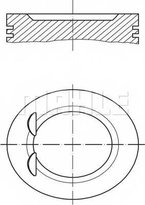 Поршень MAHLE ORIGINAL 012 01 01 - изображение Поршень MAHLE ORIGINAL 012 01 01 - изображение