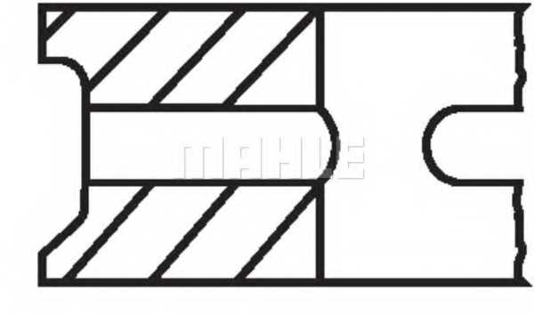 Комплект поршневых колец MAHLE ORIGINAL 014 53 N0 - изображение 2