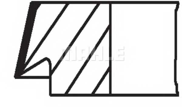Комплект поршневых колец MAHLE ORIGINAL 015 68 N2 - изображение 1