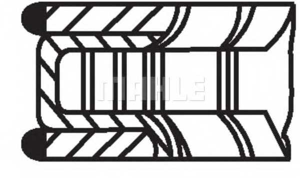 Комплект поршневых колец MAHLE ORIGINAL 015 68 N2 - изображение 2