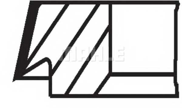 Комплект поршневых колец MAHLE ORIGINAL 016 02 N0 - изображение 1