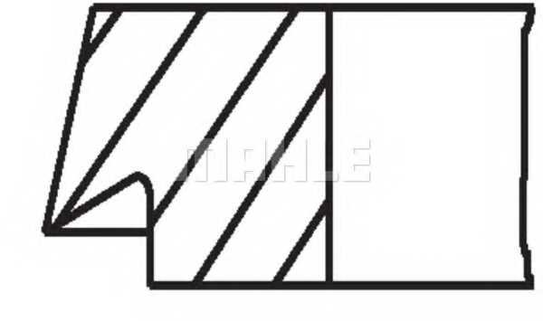 Комплект поршневых колец MAHLE ORIGINAL 022 02 N0 - изображение 1