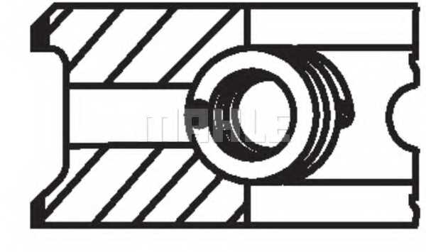 Комплект поршневых колец MAHLE ORIGINAL 022 13 N0 - изображение 2