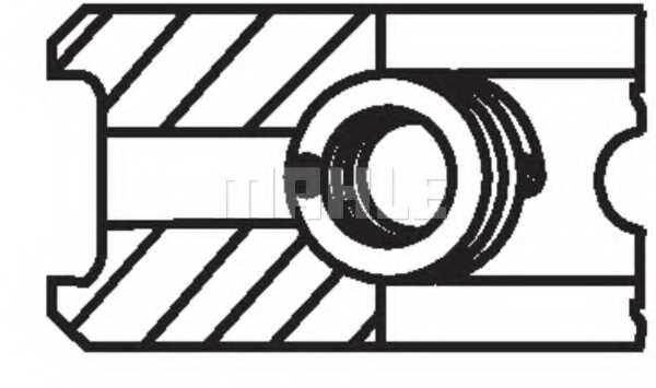Комплект поршневых колец MAHLE ORIGINAL 028 RS 00135 0N0 - изображение 2