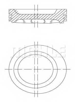 Поршень MAHLE ORIGINAL 030 34 00 - изображение 1