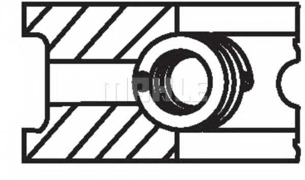 Комплект поршневых колец MAHLE ORIGINAL 030 52 N0 - изображение 2
